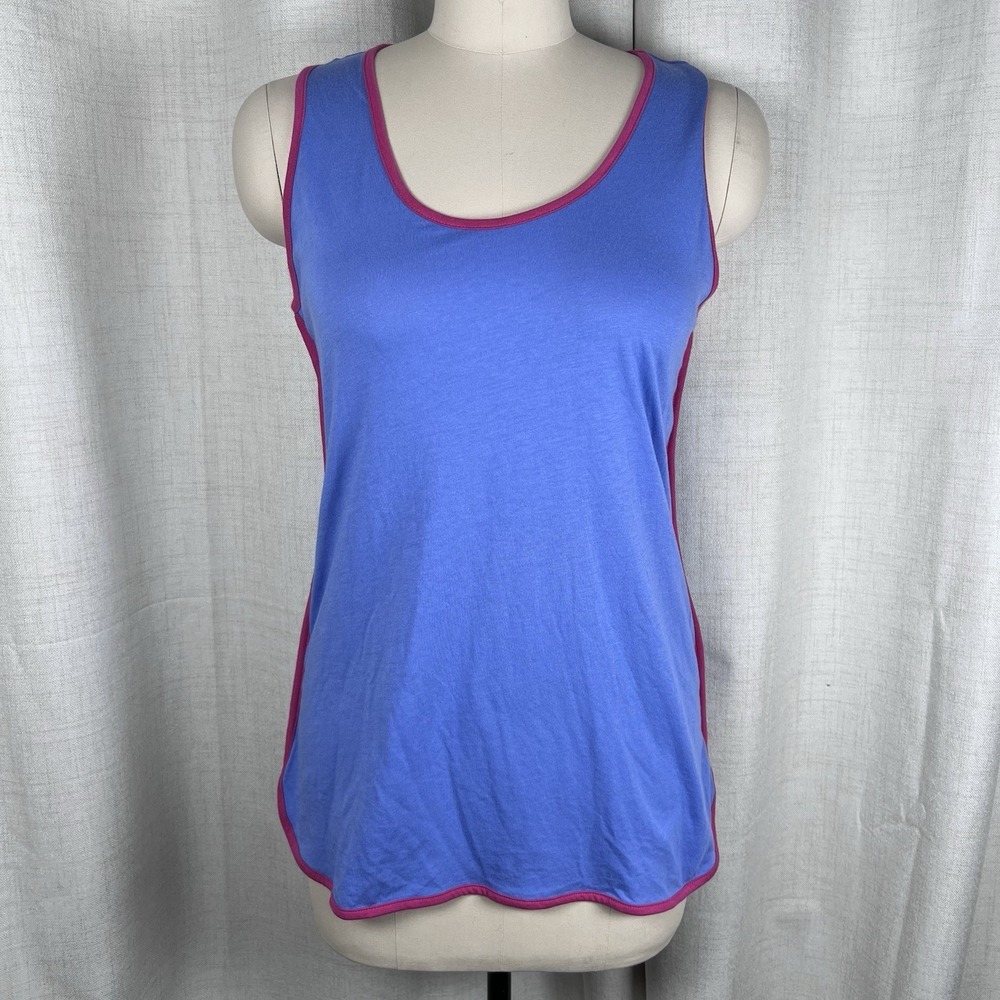 NEW!‎ Cosabella Blue Pink Lounge Scoop Neck Tank Top Small Stitch Fix Cotton